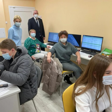 Работа волонтёров диспетчерской службы в Одинцовской Областной Больнице