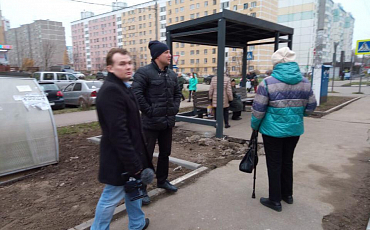 По поручению председателя Общественной палаты Г.о.Подольск  проведен общественный контроль по замене старых остановочных павильонов